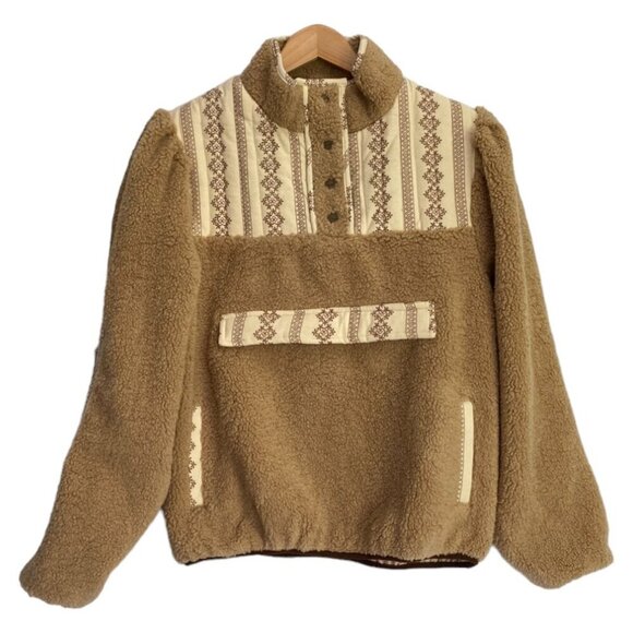 Driftwood x Free People Sherpa Medallion Jacket - Picture 2 of 11